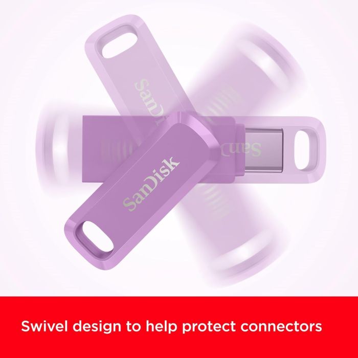 SanDisk 64GB Ultra Dual Drive Go USB-C/A 3.2 USB ključ (vijoličen)