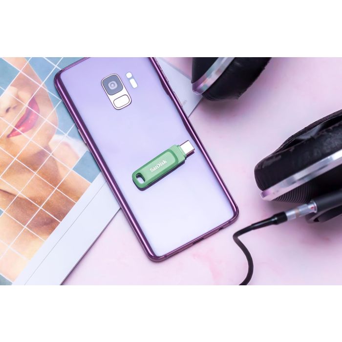 SanDisk Ultra Dual Drive Go USB Type- C, Global, 400MB/s 256GB- zelen