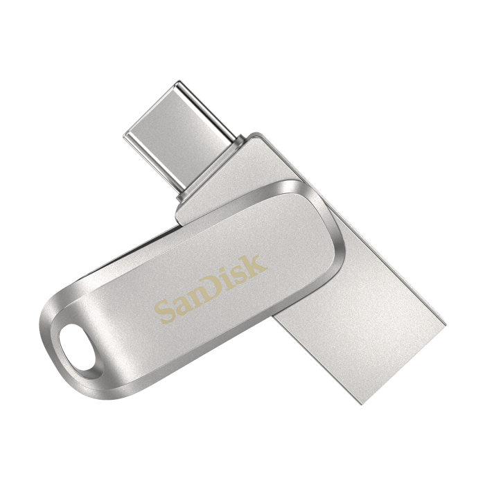 SanDisk Ultra Dual Drive Luxe USB Type-C 128GB 400MB/s USB 3.2 Gen 1, srebrn