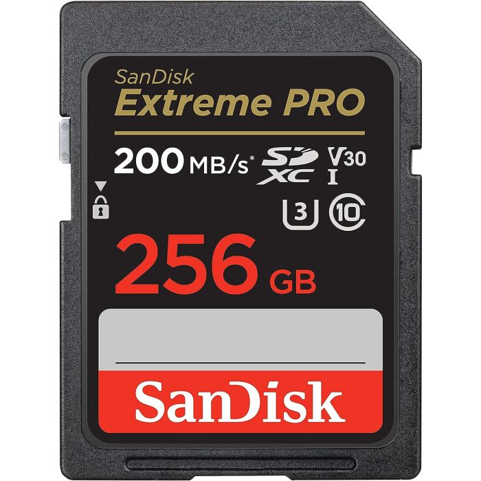 SanDisk Extreme PRO 256GB SDXC+ 2 leti RescuePRO Deluxe do 200MB/s & 140MB/s branje/zapisovanje, UHS