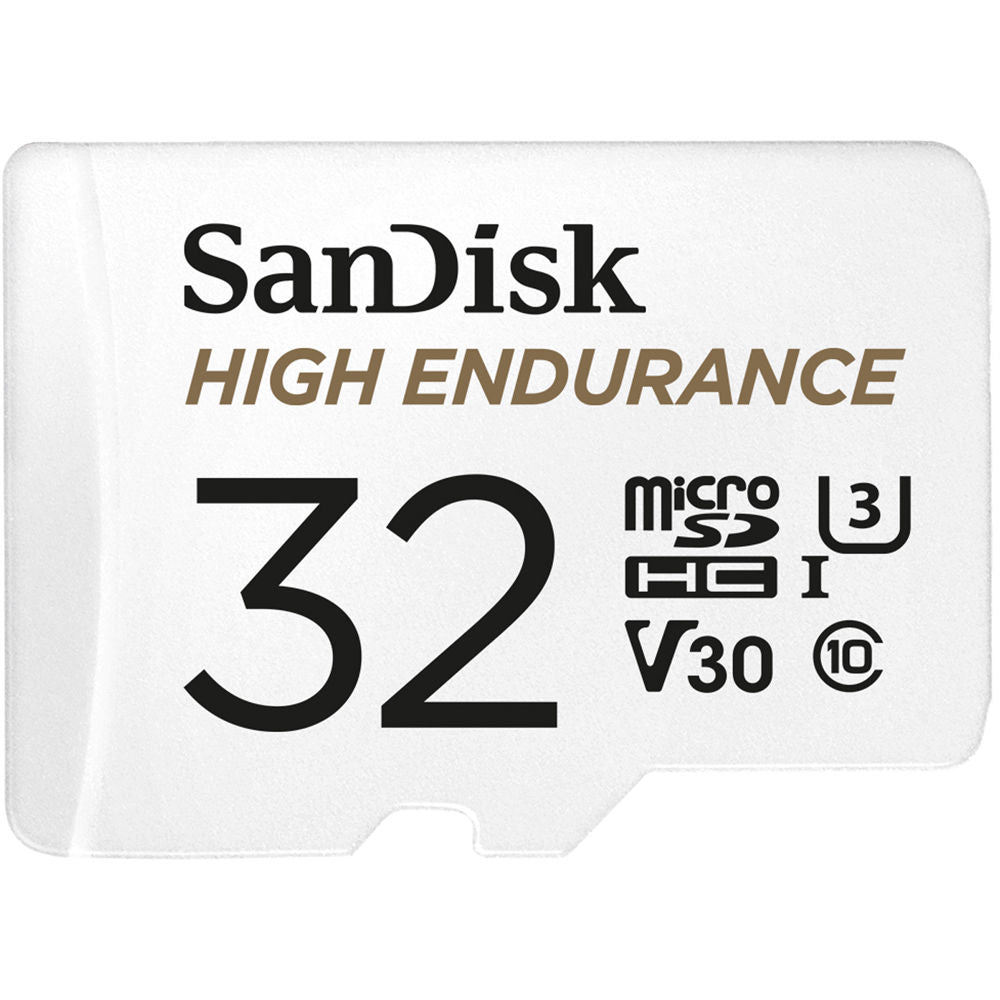 SanDisk High Endurance video microSDHC 32GB + SD Adapter Full HD / 4K video, do 100/40 MB/s C10, U3, V30