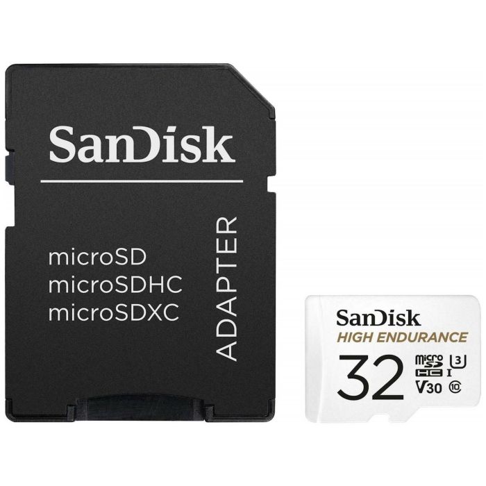 SanDisk High Endurance video microSDHC 32GB + SD Adapter Full HD / 4K video, do 100/40 MB/s C10, U3,