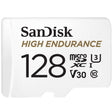 SanDisk High Endurance video microSDHC 128GB + SD Adapter Full HD / 4K video, do 100/40 MB/s C10, U3, V30
