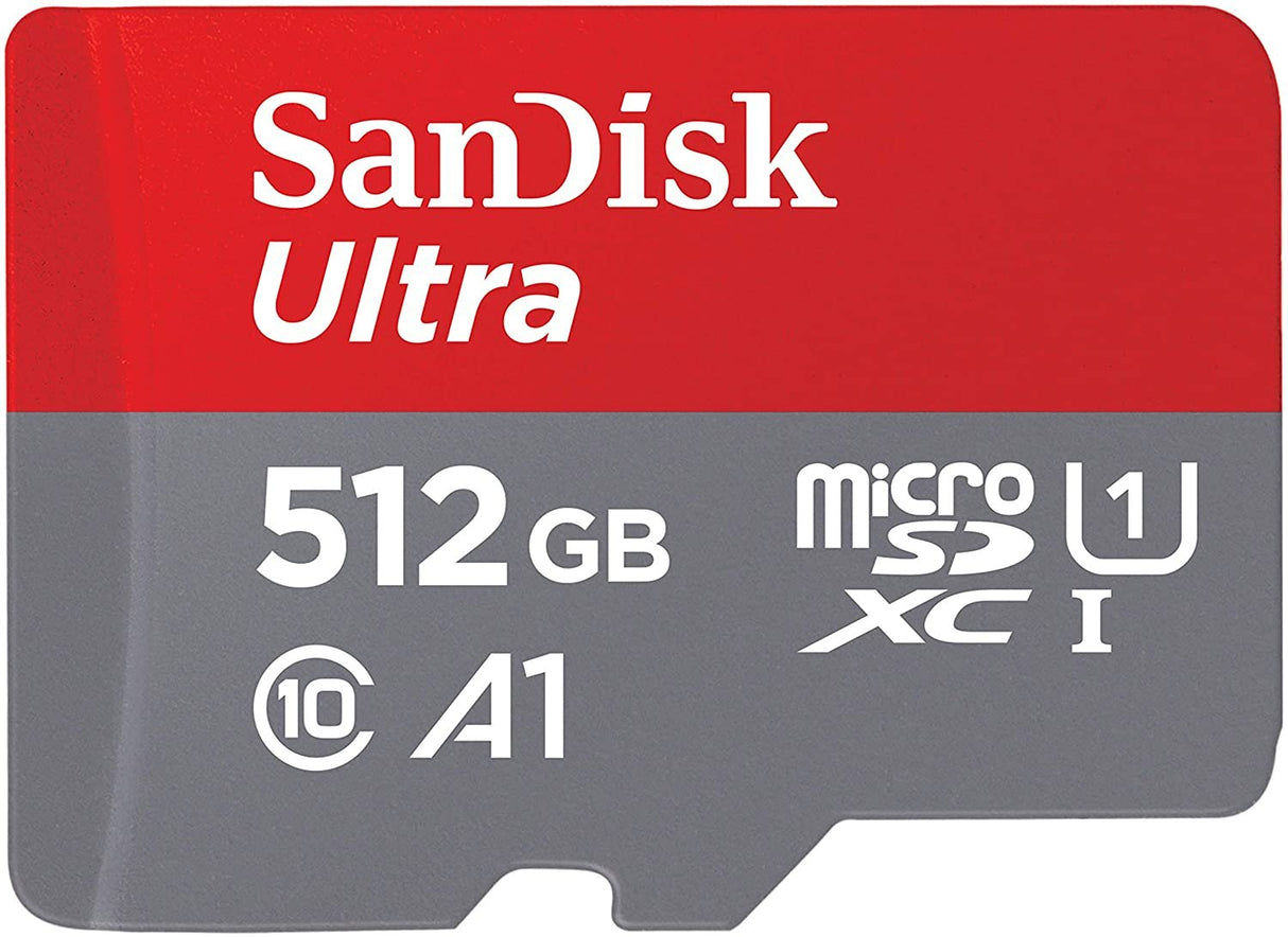 SanDisk Ultra microSDXC 512GB + SD Adapter 150MB/s A1 Class 10 UHS-I