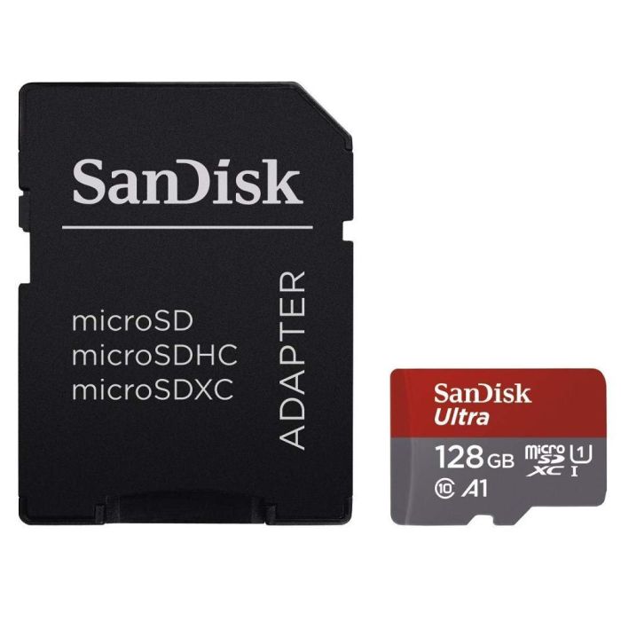 SanDisk Ultra microSDXC 128GB + SD Adapter 140MB/s A1 Class 10 UHS-I
