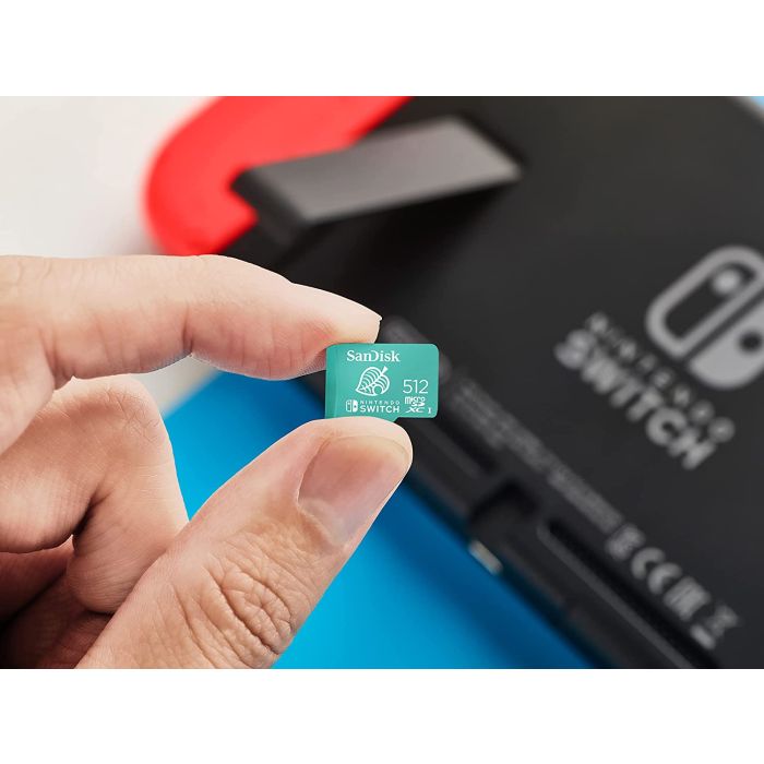SanDisk microSDXC za Nintendo Switch 512GB, do 100MB/s branja, 90MB/s pisanja, U3, C10, A1, UHS-1