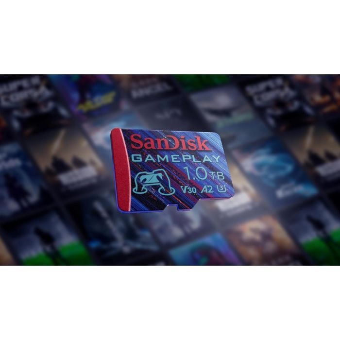 SanDisk GamePlay microSDXC UHS-I Card, 1TB Gaming microSDXC, 190MB/s, 130MB/s W, UHS-I, V30, U3, C10