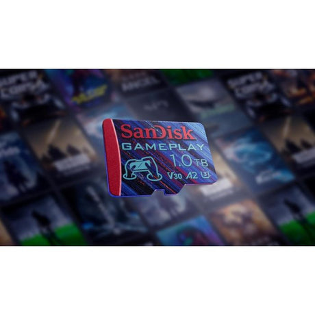 SanDisk GamePlay microSDXC UHS-I Card, 1TB Gaming microSDXC, 190MB/s, 130MB/s W, UHS-I, V30, U3, C10