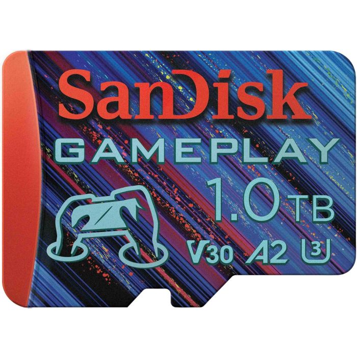SanDisk GamePlay microSDXC UHS-I Card, 1TB Gaming microSDXC, 190MB/s, 130MB/s W, UHS-I, V30, U3, C10