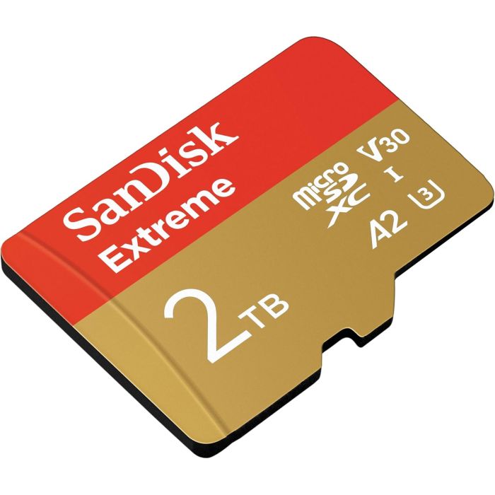 SanDisk 2TB Extreme microSDXC UHS-I z adapterjem do 240MB/s, C10, U3, V30, 4K, 5K, A2, Micro SD kart