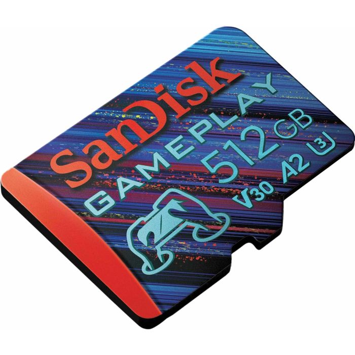 SanDisk GamePlay microSDXC UHS-I Card, 512GB Gaming microSDXC, 190MB/s, 130MB/s W, UHS-I, V30, U3, C