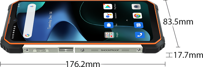 Blackview pametni robustni telefon BL8800 8GB+128GB, črn