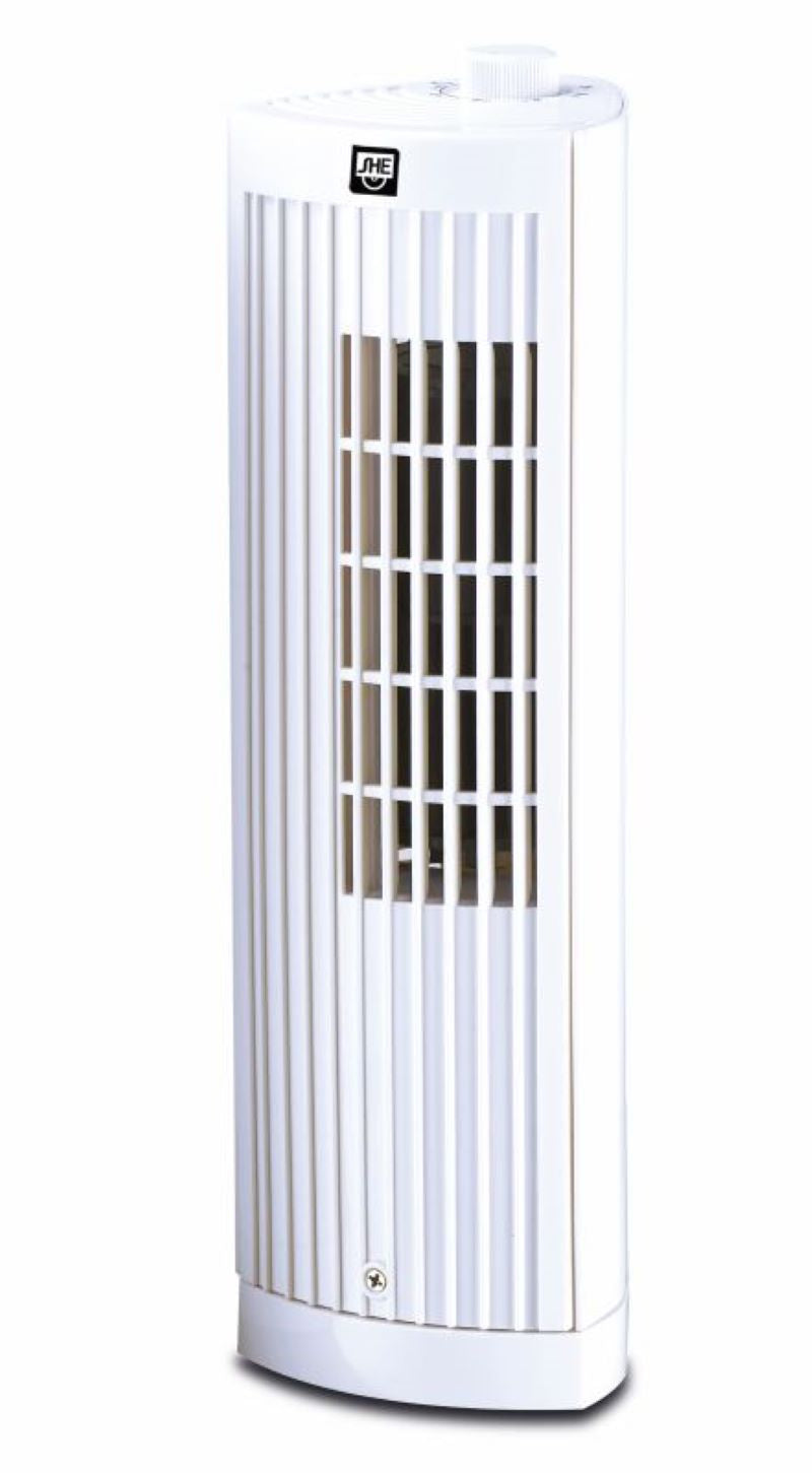 SHE Ventilator z mini stolpom 30 cm bel