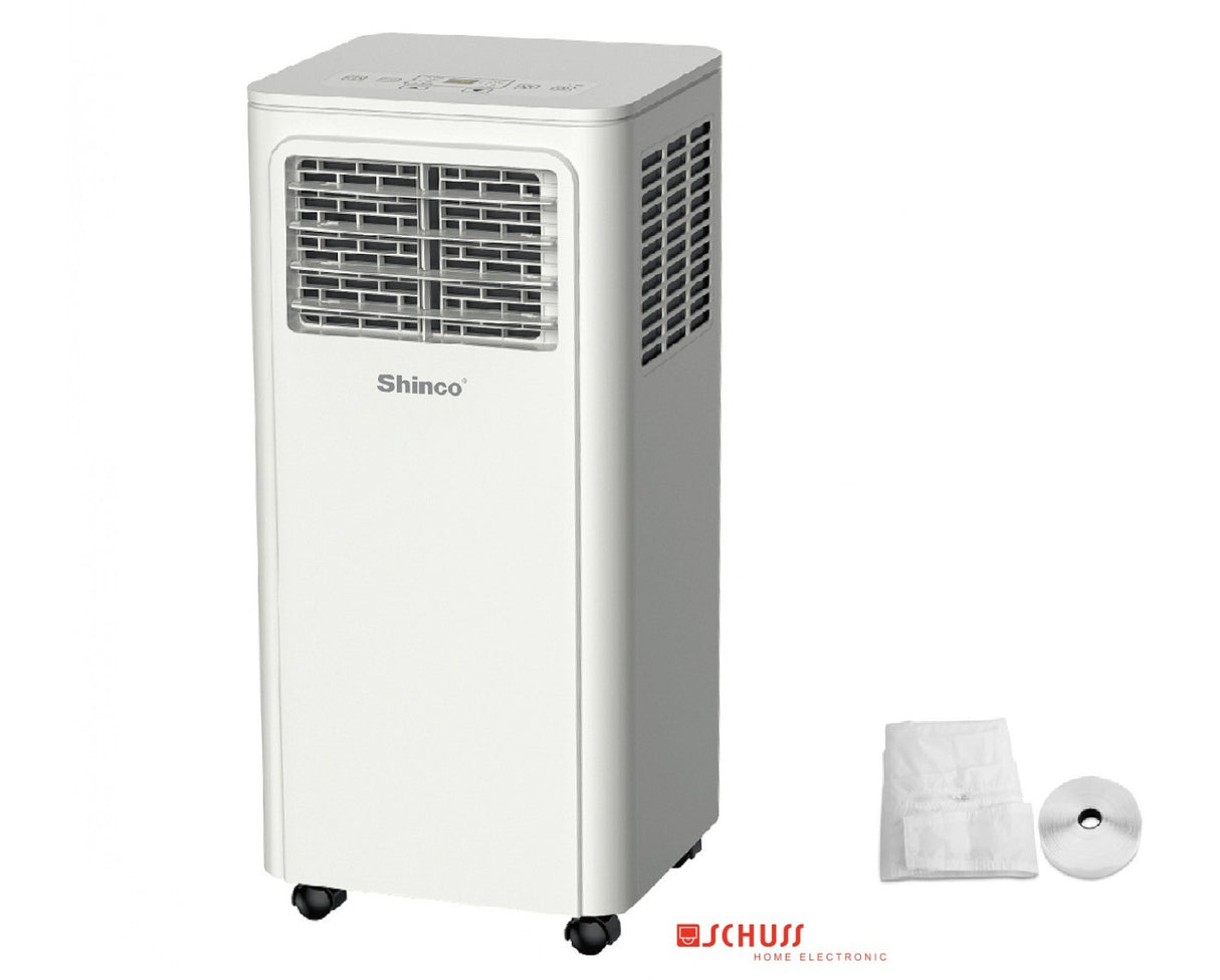 SHE SHINCO prenosna klimatska naprava 7000 BTU z vključenim tesnilom za okno