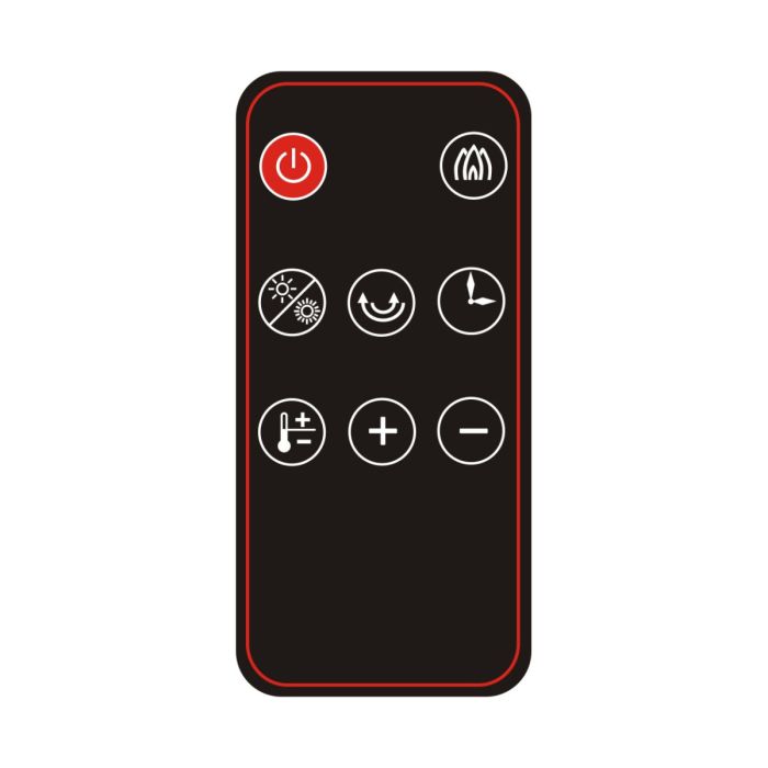 SHE PTC keramični ventilatorski grelnik z vizualnim učinkom ognja 2000W