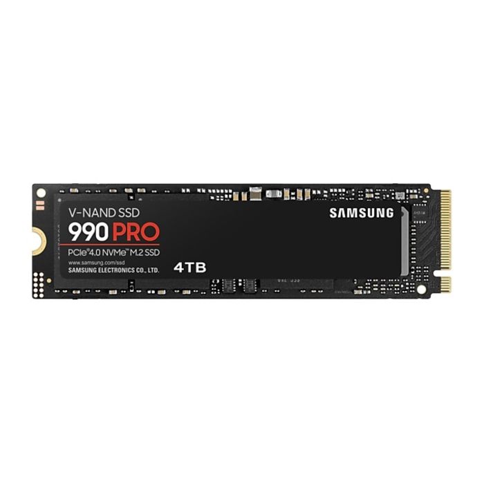 Samsung 4TB 990 PRO SSD M.2 80mm PCI-e 4.0 x4 NVMe