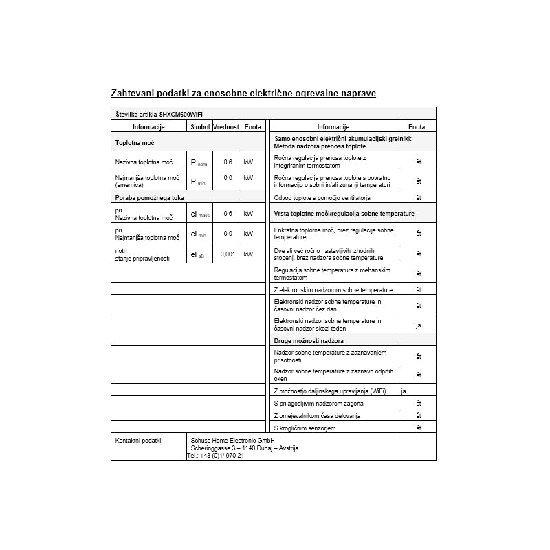 SHE IR ogrevalni panel z ogledalom in WiFi