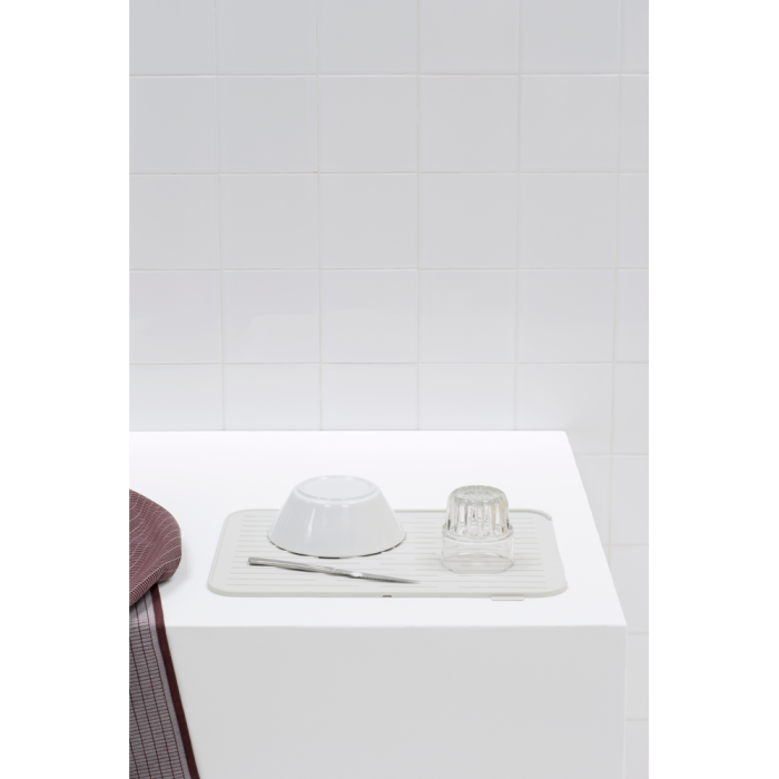 Brabantia silikonska podloga za sušenje posode bela 117466