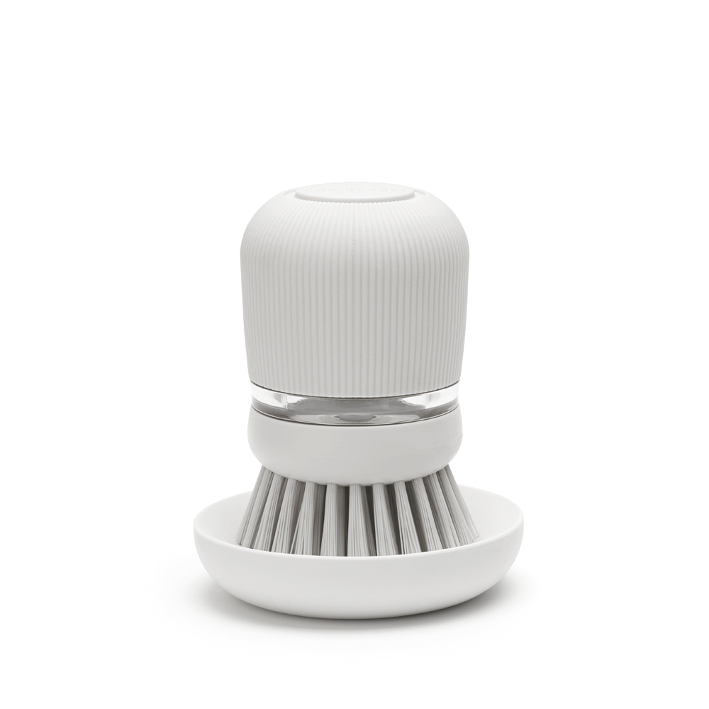 Brabantia krtača za posodo z dozirnikom mila, svetlo siva