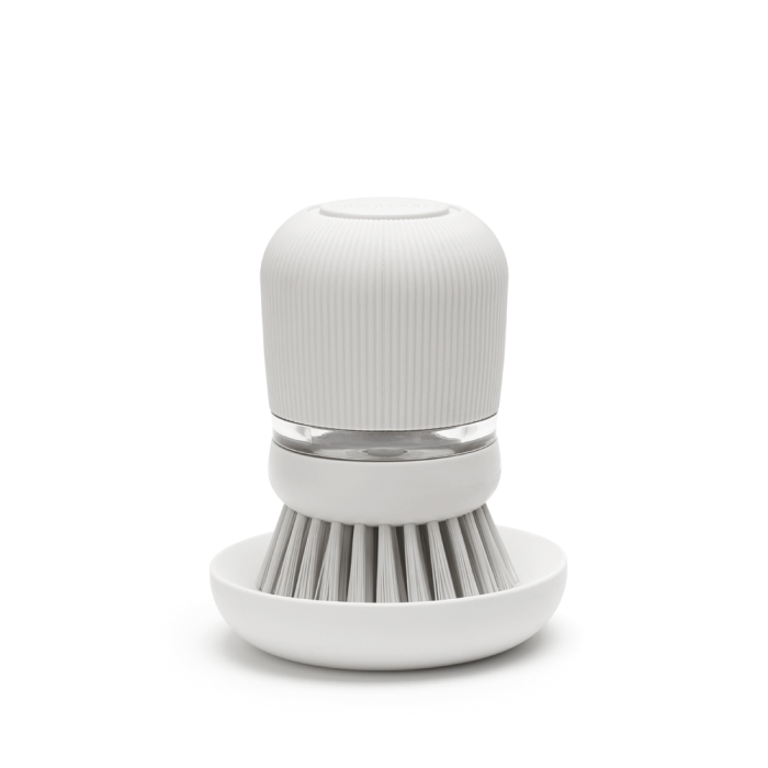 Brabantia krtača za posodo z dozirnikom mila, svetlo siva