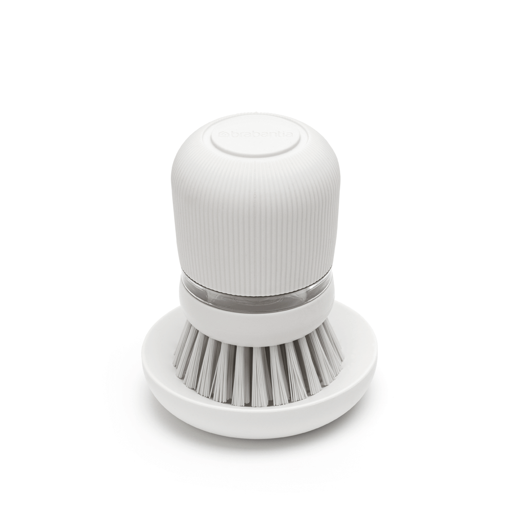 Brabantia krtača za posodo z dozirnikom mila, svetlo siva