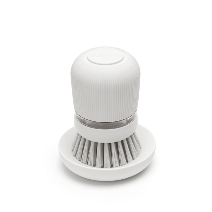 Brabantia krtača za posodo z dozirnikom mila, svetlo siva