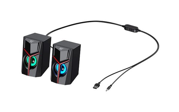 HAVIT Gamenote računalniški zvočniki z LED osvetlitvijo SK206