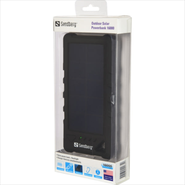 Sandberg Outdoor Solar Powerbank 16000 IP67 solarna prenosna baterija