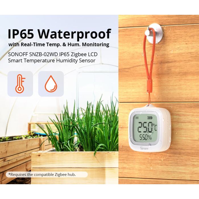 SONOFF ZigBee pametni senzor temperature in vlage SNZB-02WD