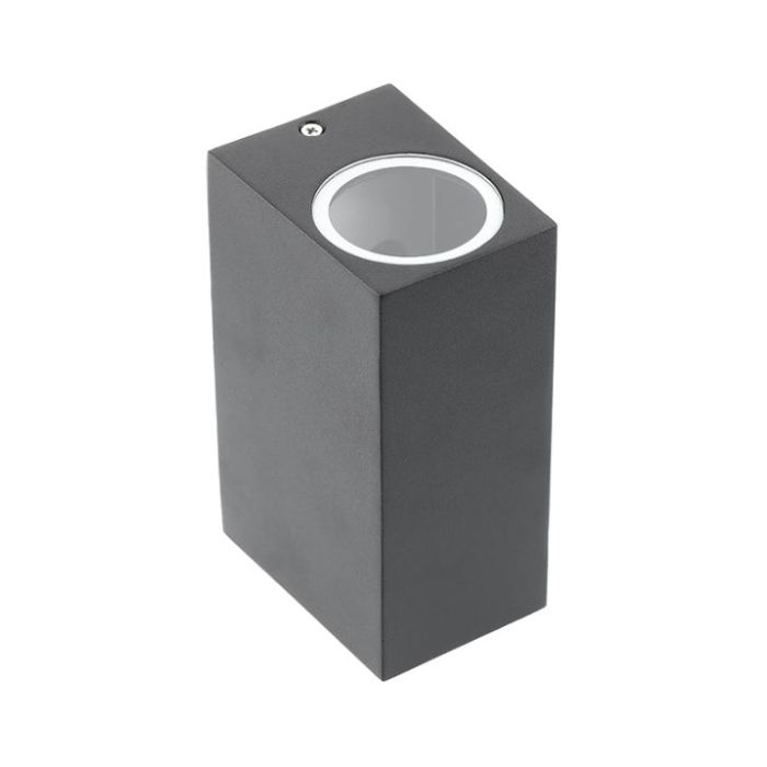 GTV zunanja stenska svetilka TIAGO 2x GU10 230V IP54, črna