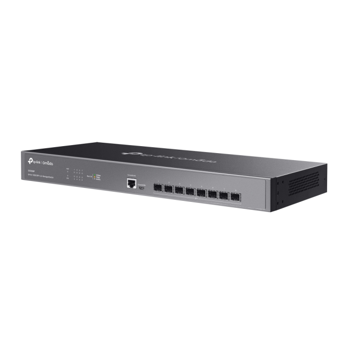 TP-LINK Omada SX3008F 19" rack 8-portno 10G SFP+ L2+ upravljano agregacijsko stikalo