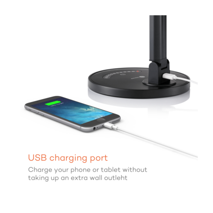 TaoTronics Elune E5 Touch control LED namizna svetilka črna TT-DL13