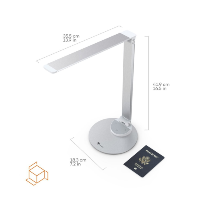 TaoTronics Minimalist LED namizna svetilka srebrna TT-DL19