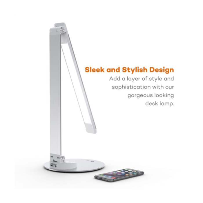 TaoTronics Minimalist LED namizna svetilka srebrna TT-DL19