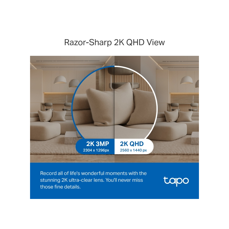TP-LINK Tapo C220 2k 4MP QHD WiFi Pan/Tilt varnostna kamera