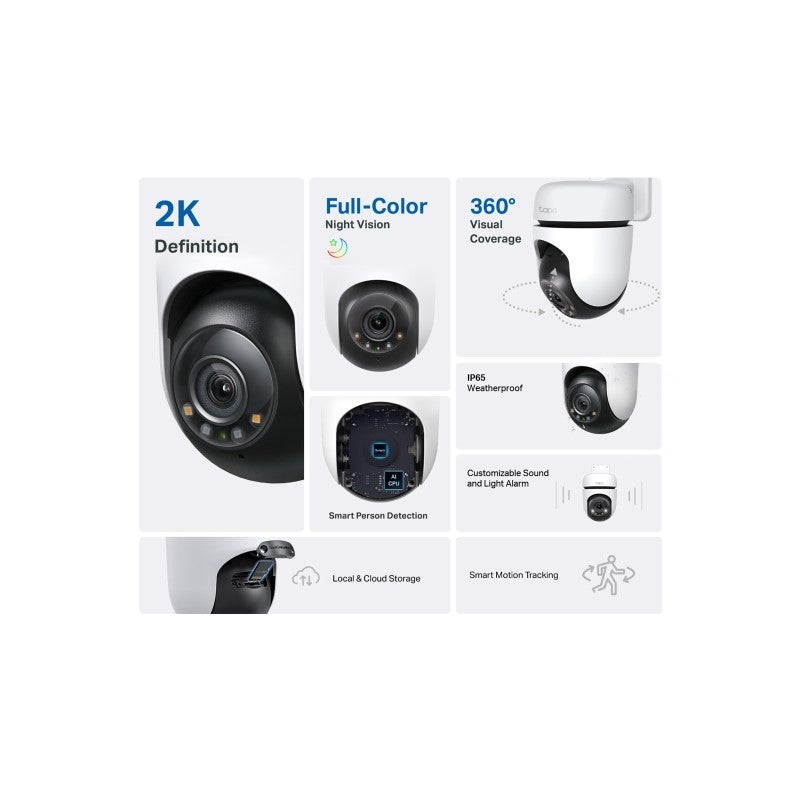 TP-LINK Tapo C510W 2k (2304×1296px) 360° Pan/Tilt zunanja Wi-Fi varnostna kamera