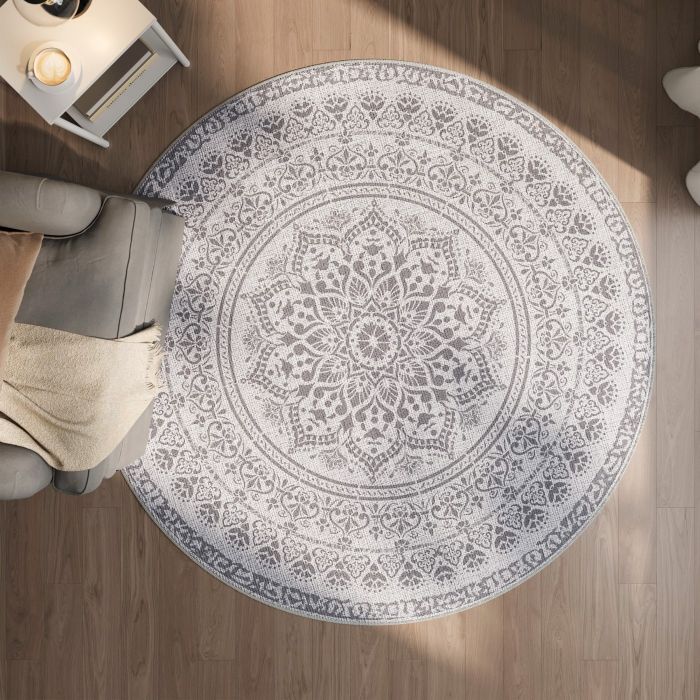 SONGMICS HOME Okrogla Preproga, 120 cm