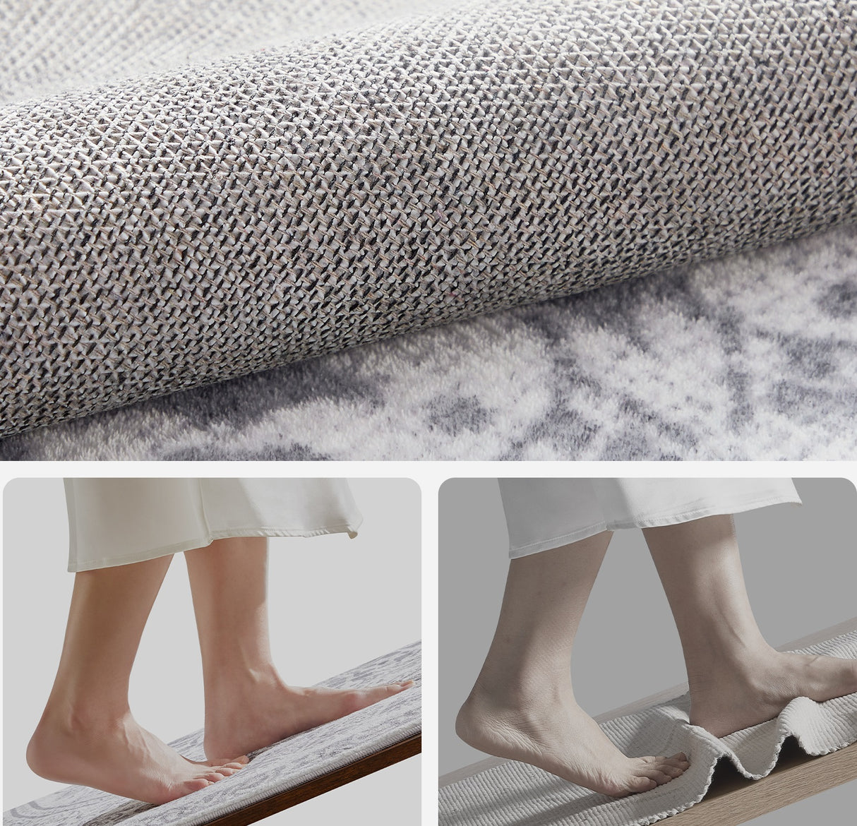 SONGMICS HOME Okrogla Preproga, 120 cm