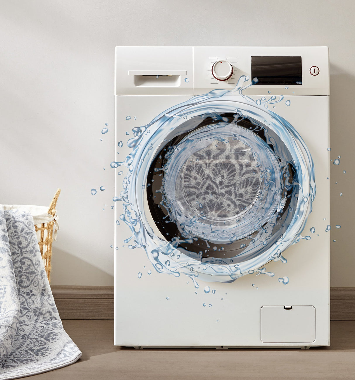 SONGMICS HOME Okrogla Preproga, 160 cm