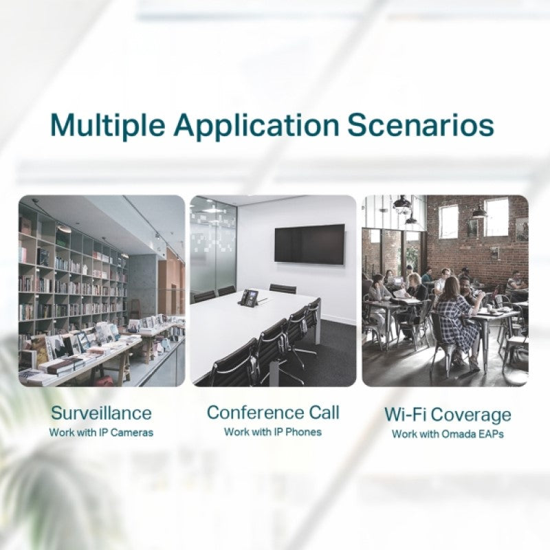 TP-LINK TL-SF1005P 5-port 10/100Mbps stikalo z 4-Port PoE+