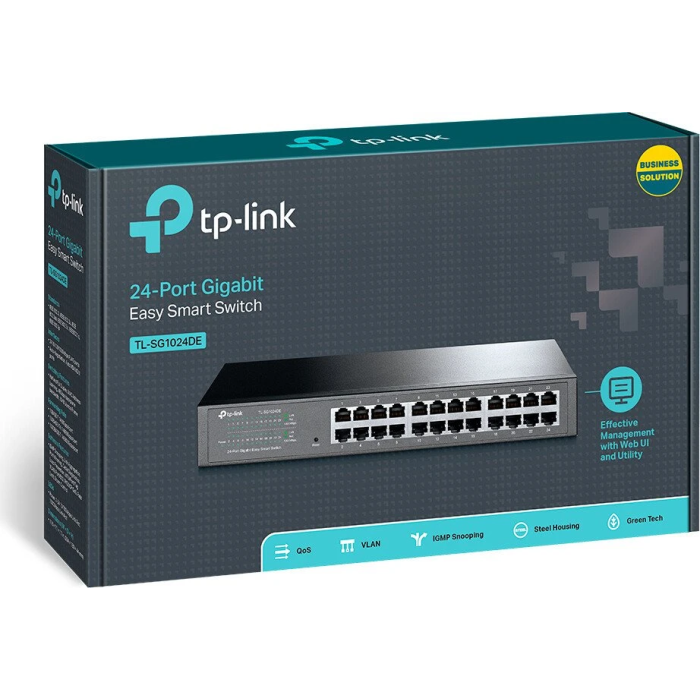 TP-LINK stikalo VLAN 24-port Gigabit 10/100/1000 TL-SG1024DE