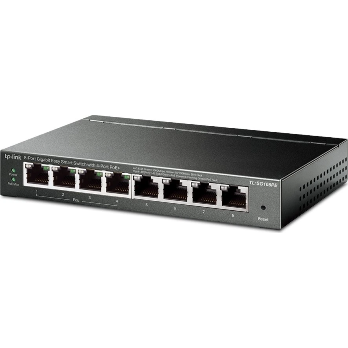 TP-Link 8-Portno Gigabit PoE+ Easy Smart Managed stikalo