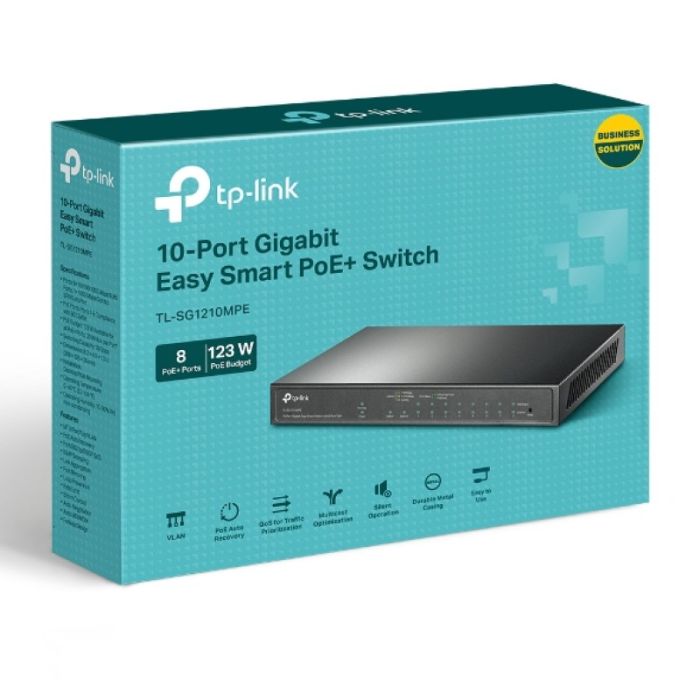 TP-LINK stikalo 10-port Gigabit stikalo z 8-Port PoE+ port