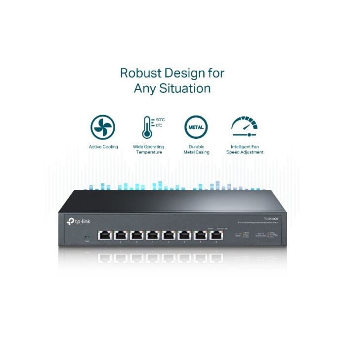 TP-LINK TL-SX1008 8-Port 10G Desktop/Rackmount mrežno stikalo / switch