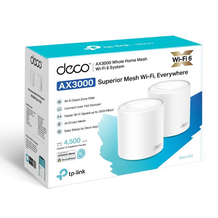 TP-Link Deco X50 (2 pack) domači Mesh Wifi sistem