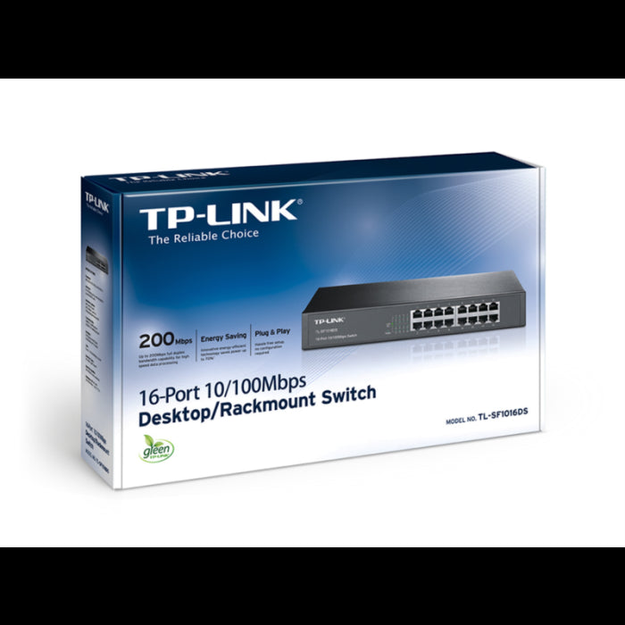TP-LINK TL-SF1016DS 16 Port 100Mbps Rackmount mrežno stikalo / switch