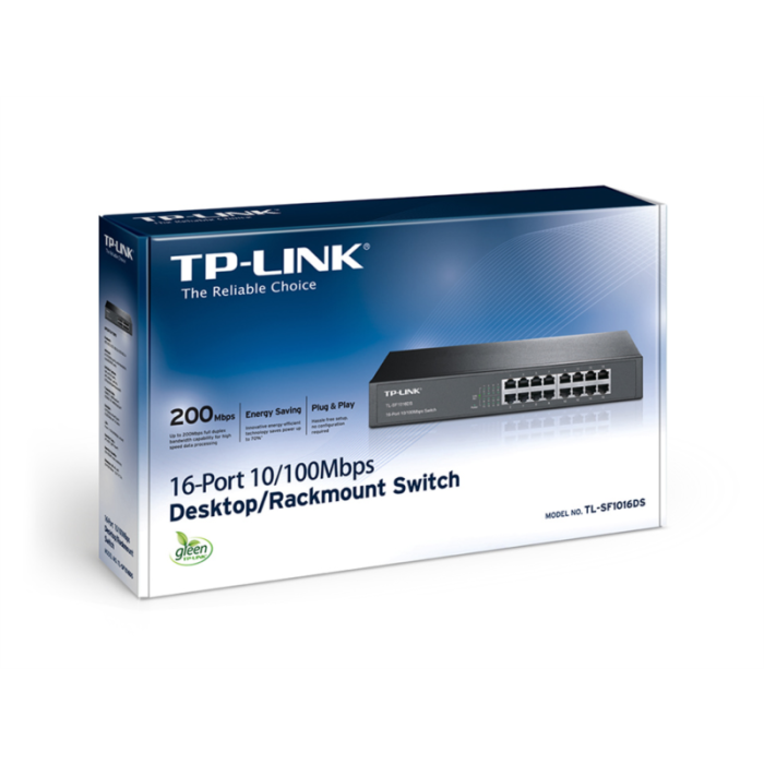 TP-LINK TL-SF1016DS 16 Port 100Mbps Rackmount mrežno stikalo / switch