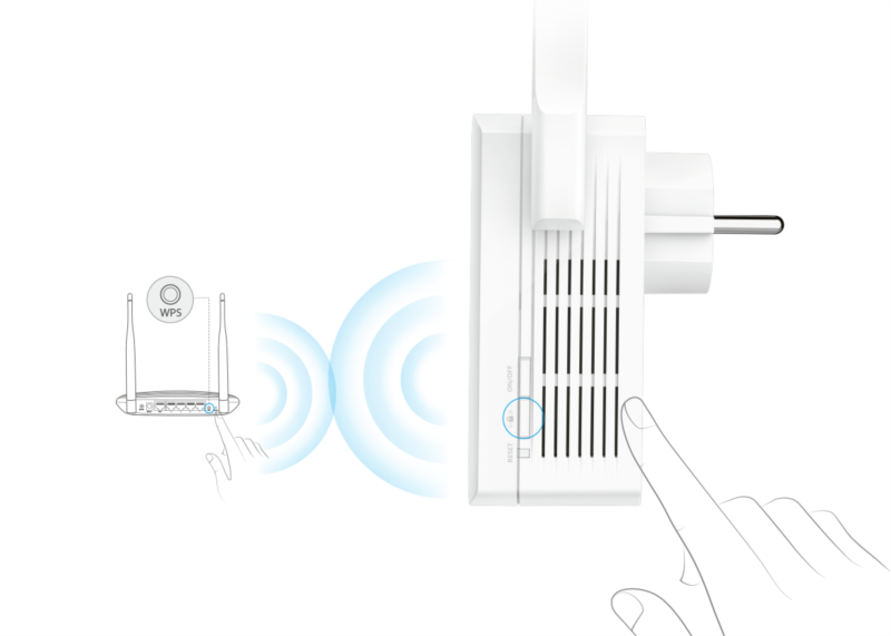 TP-LINK WA860RE 300Mbps WiFi Range Extender z vtičnico