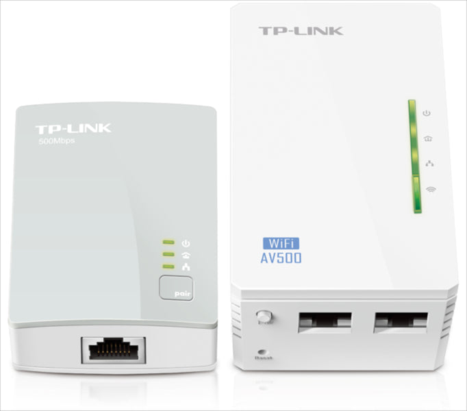 TP-LINK TL-WPA4220KIT 300Mbps AV600 WiFi Powerline Extender Starter Kit