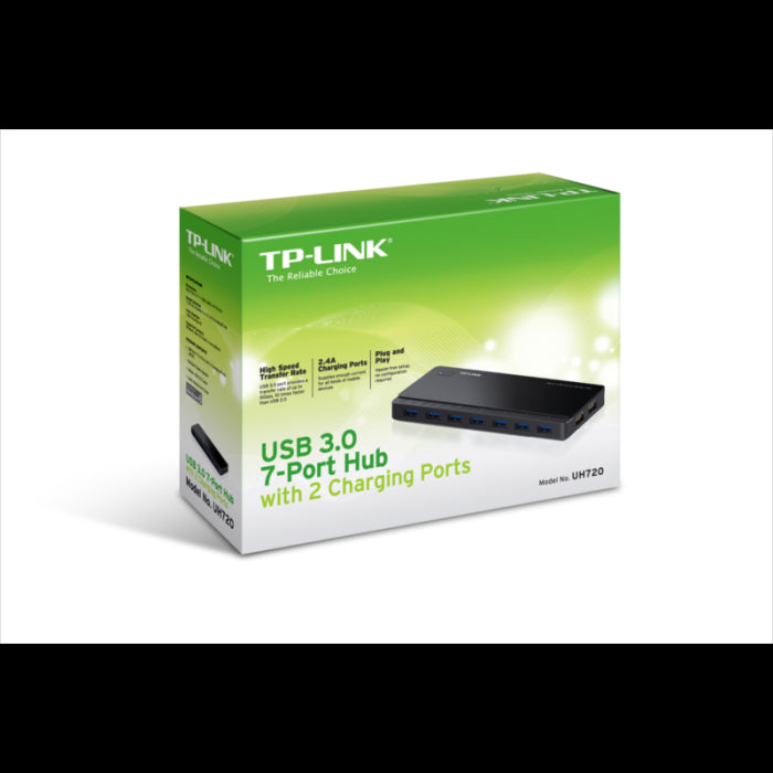 TP-LINK UH720 7 portni USB3.0 hub z 2 polnilnima portoma 5V/2.4A
